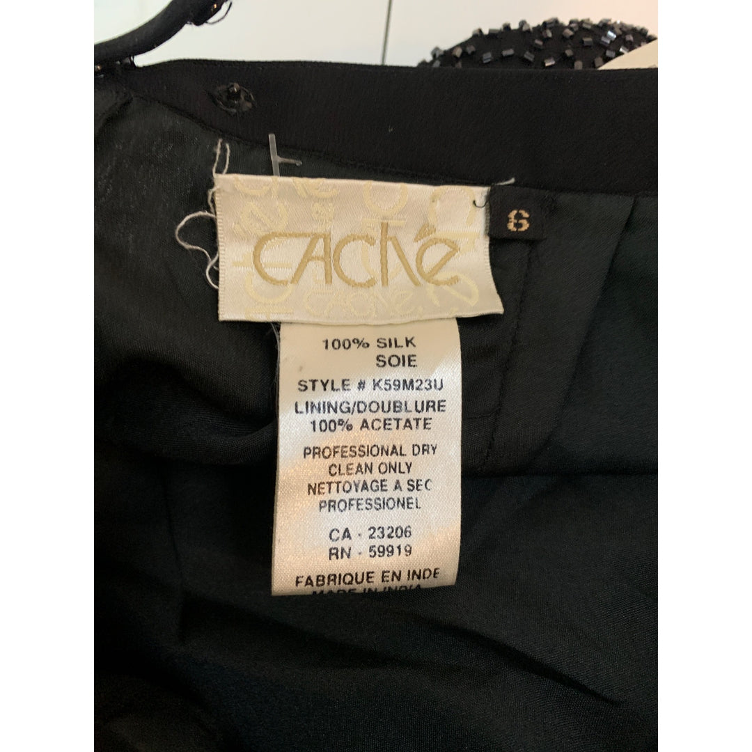 Women’s NWT Caché Black Beaded Skirt Size 6