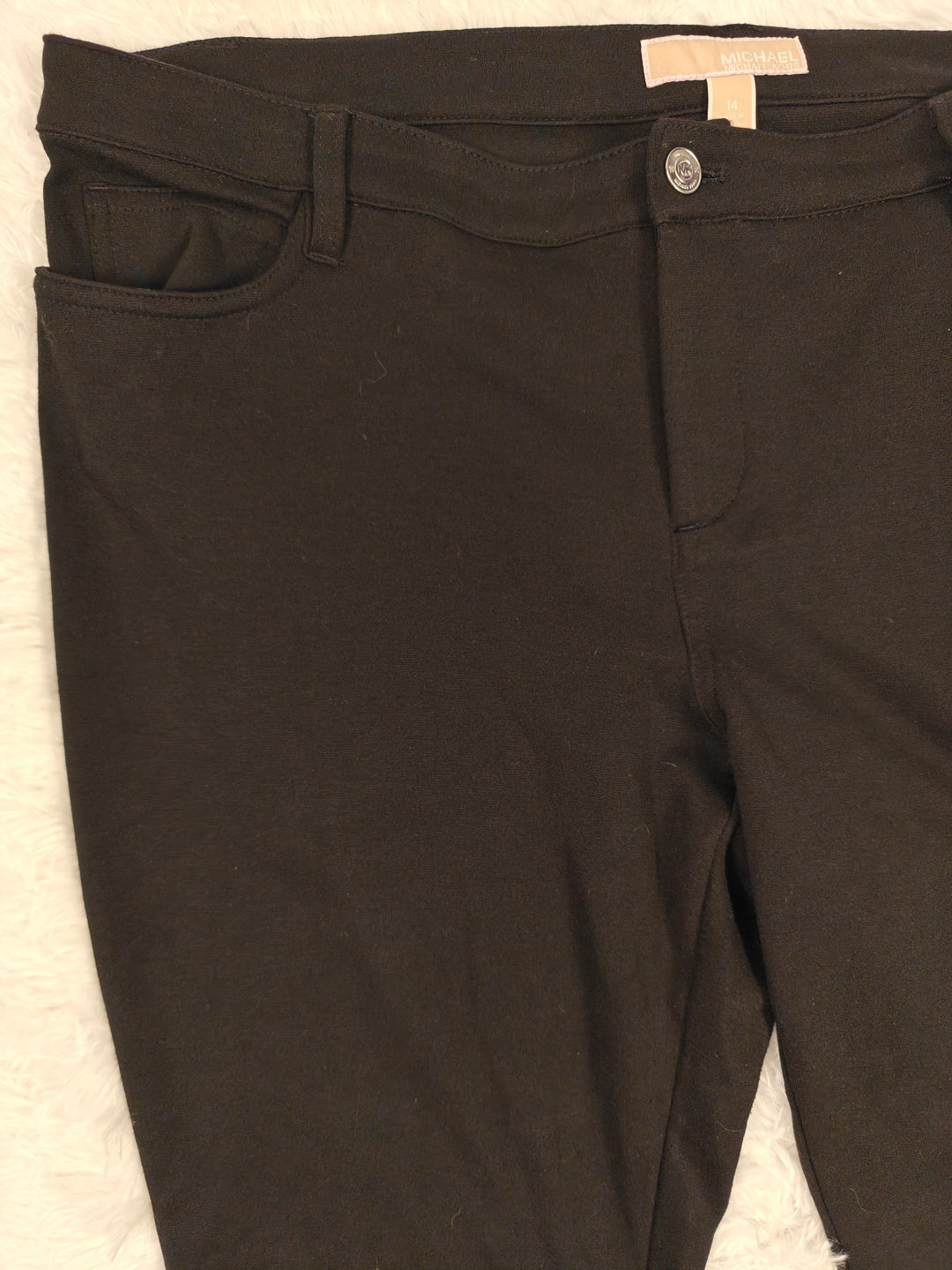Womens Michael Michael Kors Skinny Pants Black Size 14
