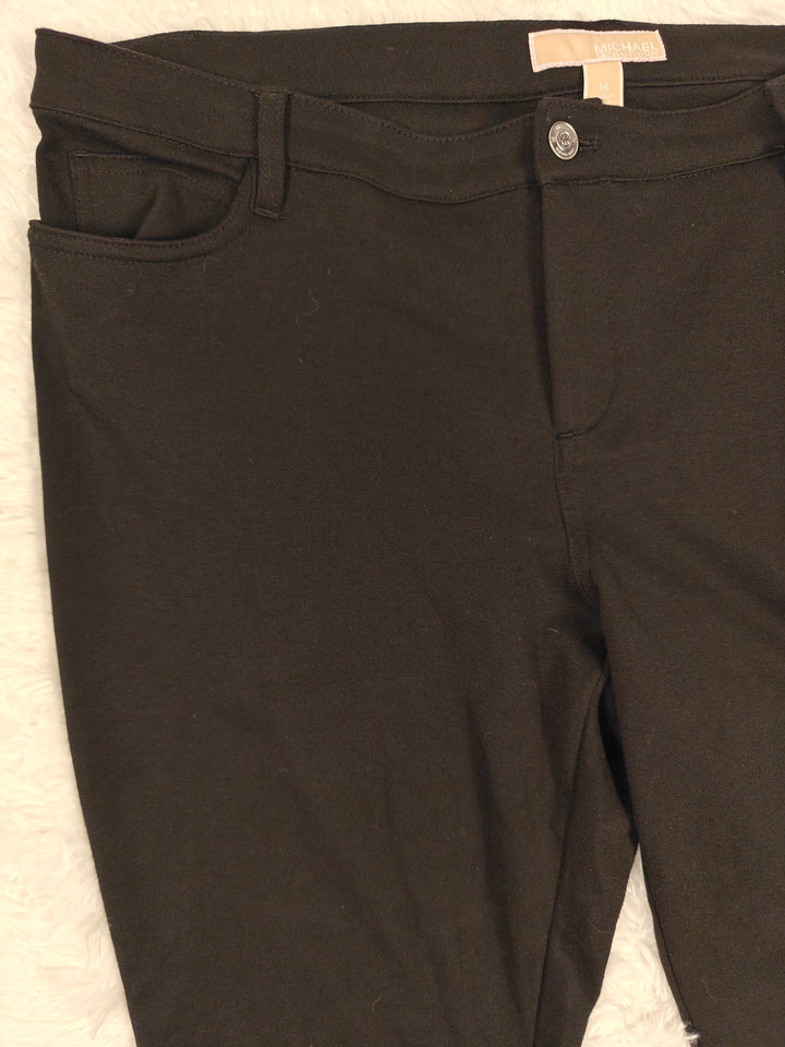Womens Michael Michael Kors Skinny Pants Black Size 14