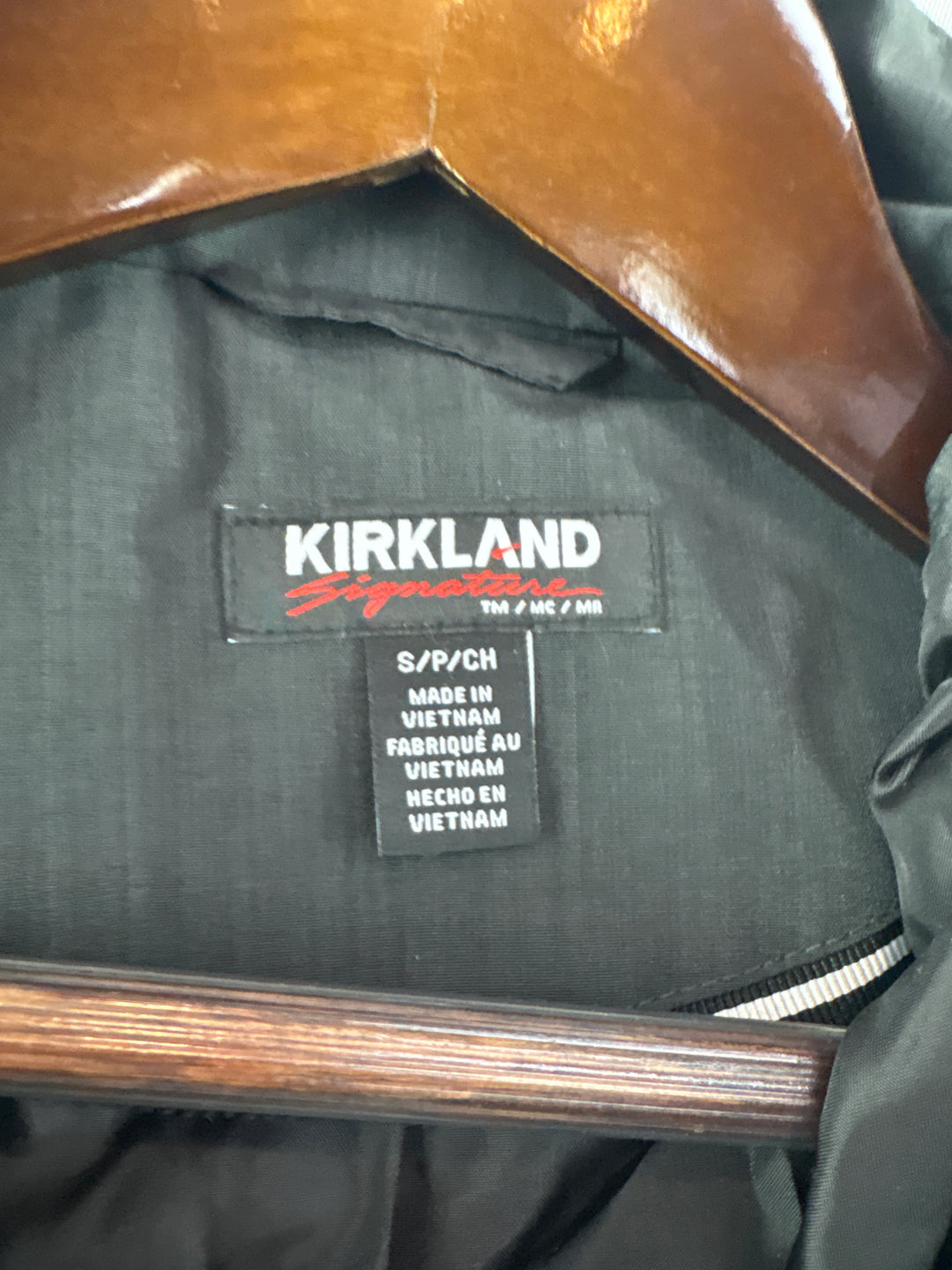 Women’s Kirkland Signature Small Black Raincoat