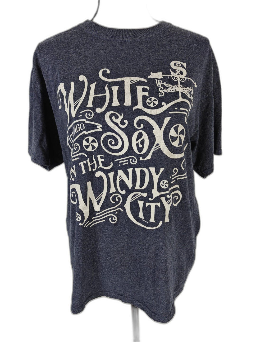 Womens White Sox Graphic T Shirt Blue Size Unknown