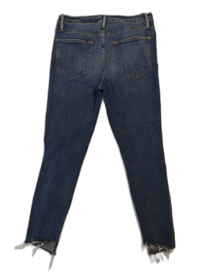 Womens FRAME Le High Skinny Crop Jeans Blue Size 29