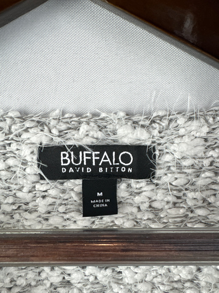 Women’s Buffalo David Bitton Medium White &amp; Gray Sweater