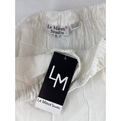 Women’s Le Mieux Studio XL White Maxi Skirt.