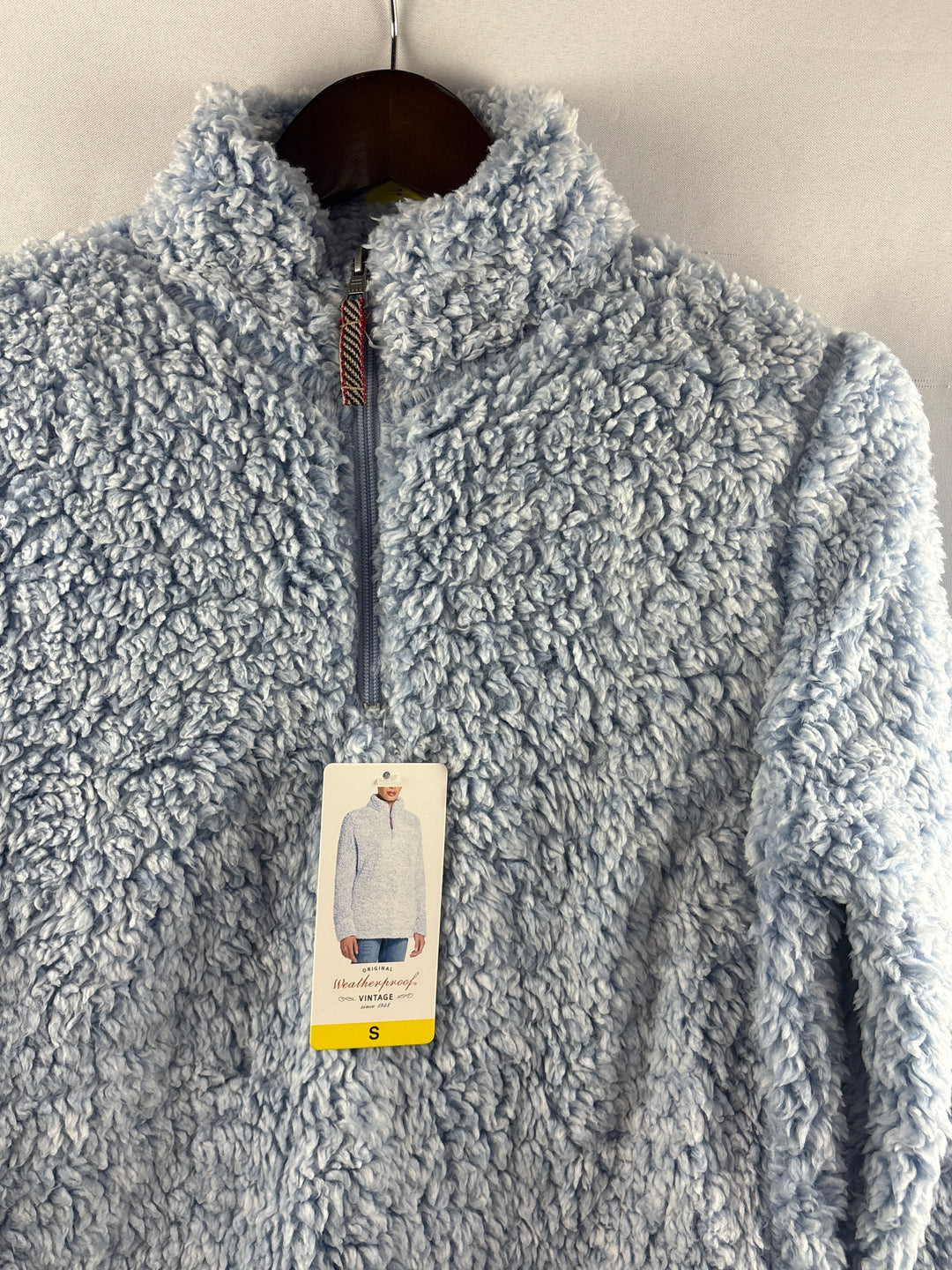 Women’s Weatherproof Vintage Small Periwinkle Sherpa Pullover