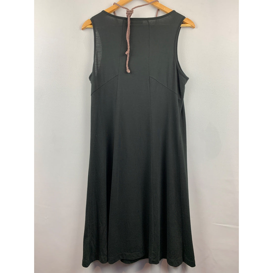 JohnPaulRichard Womens Large Black Sleeveless Dress With Beaded Neckline
