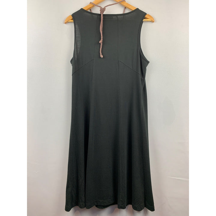 JohnPaulRichard Womens Large Black Sleeveless Dress With Beaded Neckline