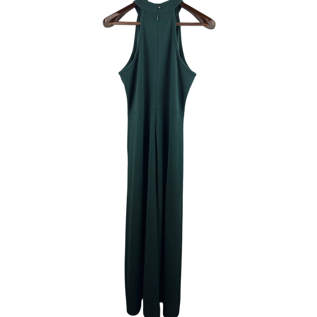 Women’s Mushare Large Dark Green Sleeveless Evening Dress