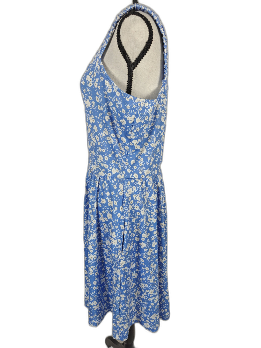 Womens Huhot Floral Sundress Blue White Size XL