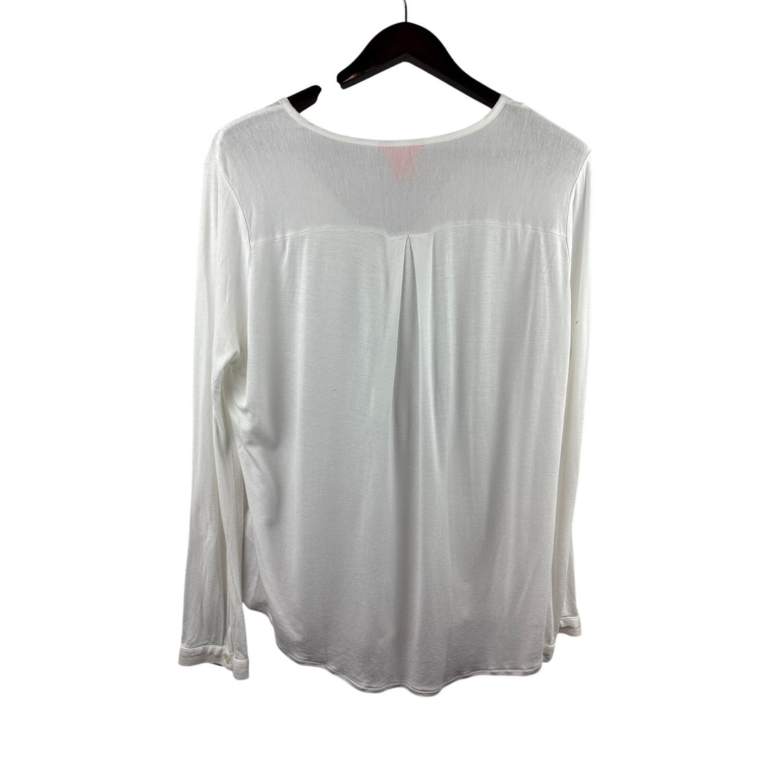 Women’s Joe Fresh XL White Long Sleeve Blouse