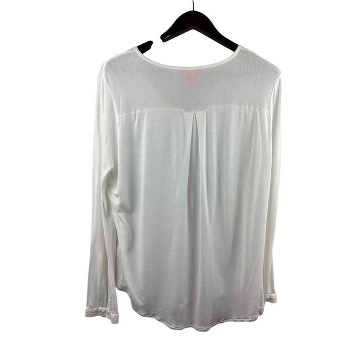 Women’s Joe Fresh XL White Long Sleeve Blouse