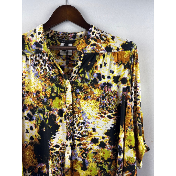 Women’s BCBG Maxazria Large Multicolor Animal Print Blouse