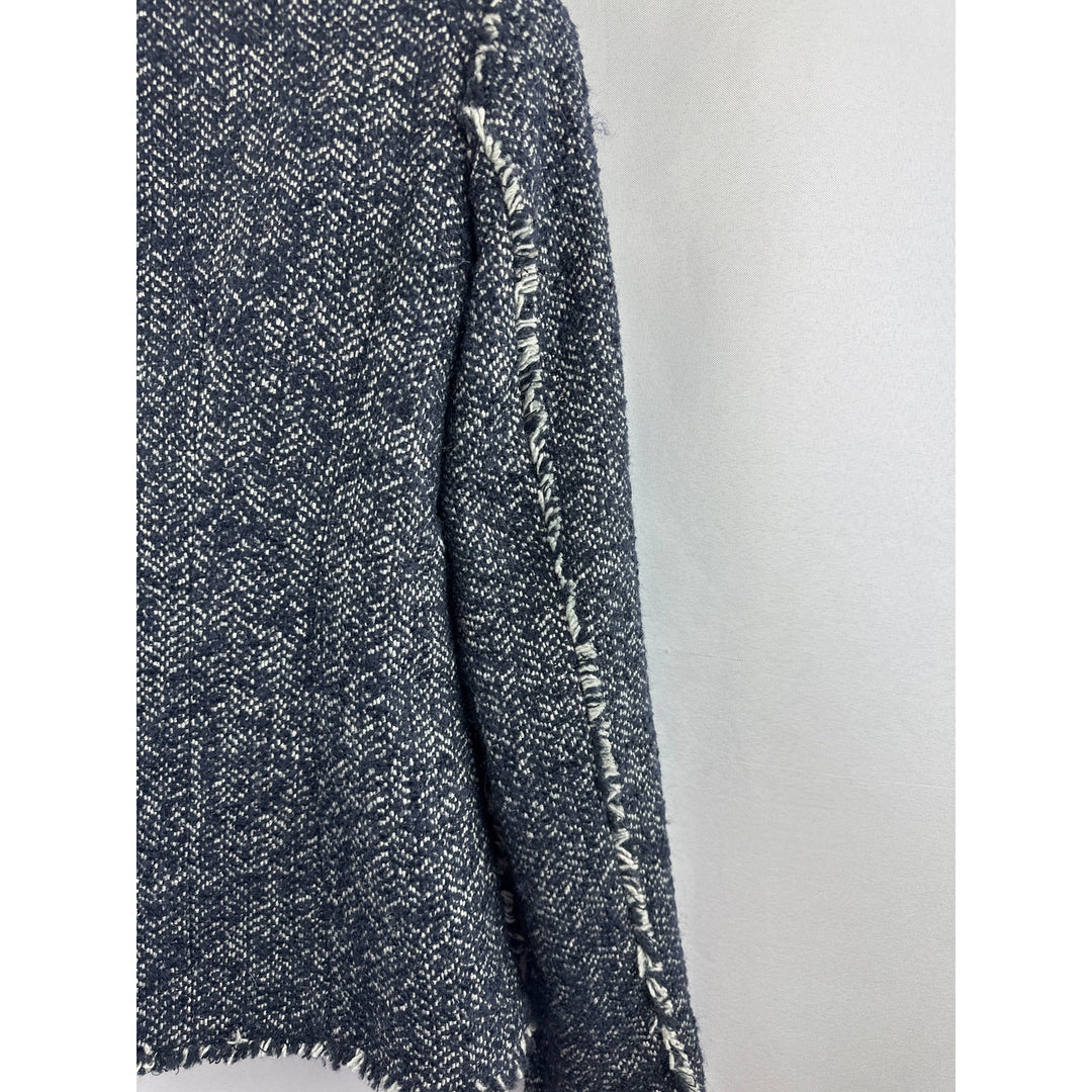 Women’s Jones Of New York Blue Gray Tweed Blazer Size 4