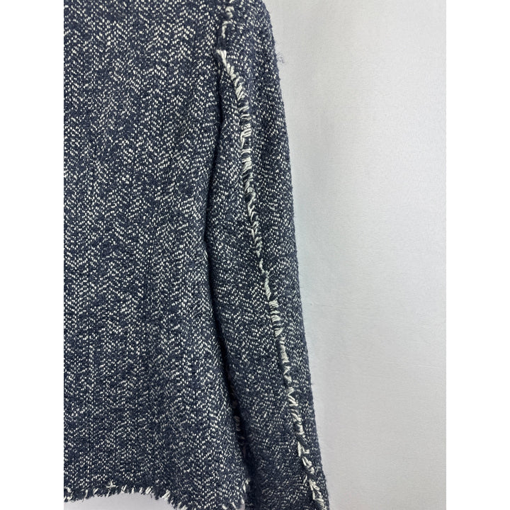 Women’s Jones Of New York Blue Gray Tweed Blazer Size 4