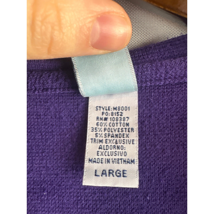 Women’s Toppy Large Purple Zip-Up Jacket