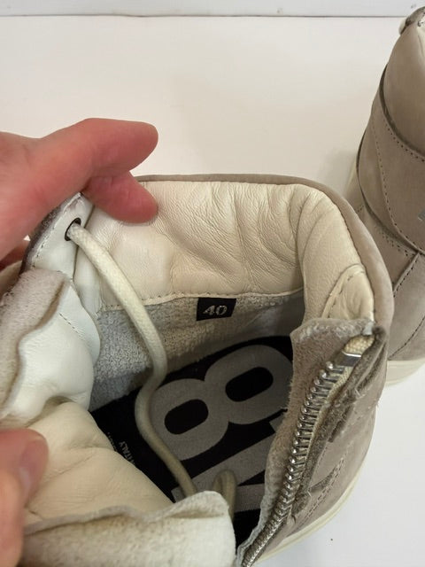 P448 Taylor Maine High Top Sneakers Mimetic Leather NWT Sz40 IT / 9.5 NWT