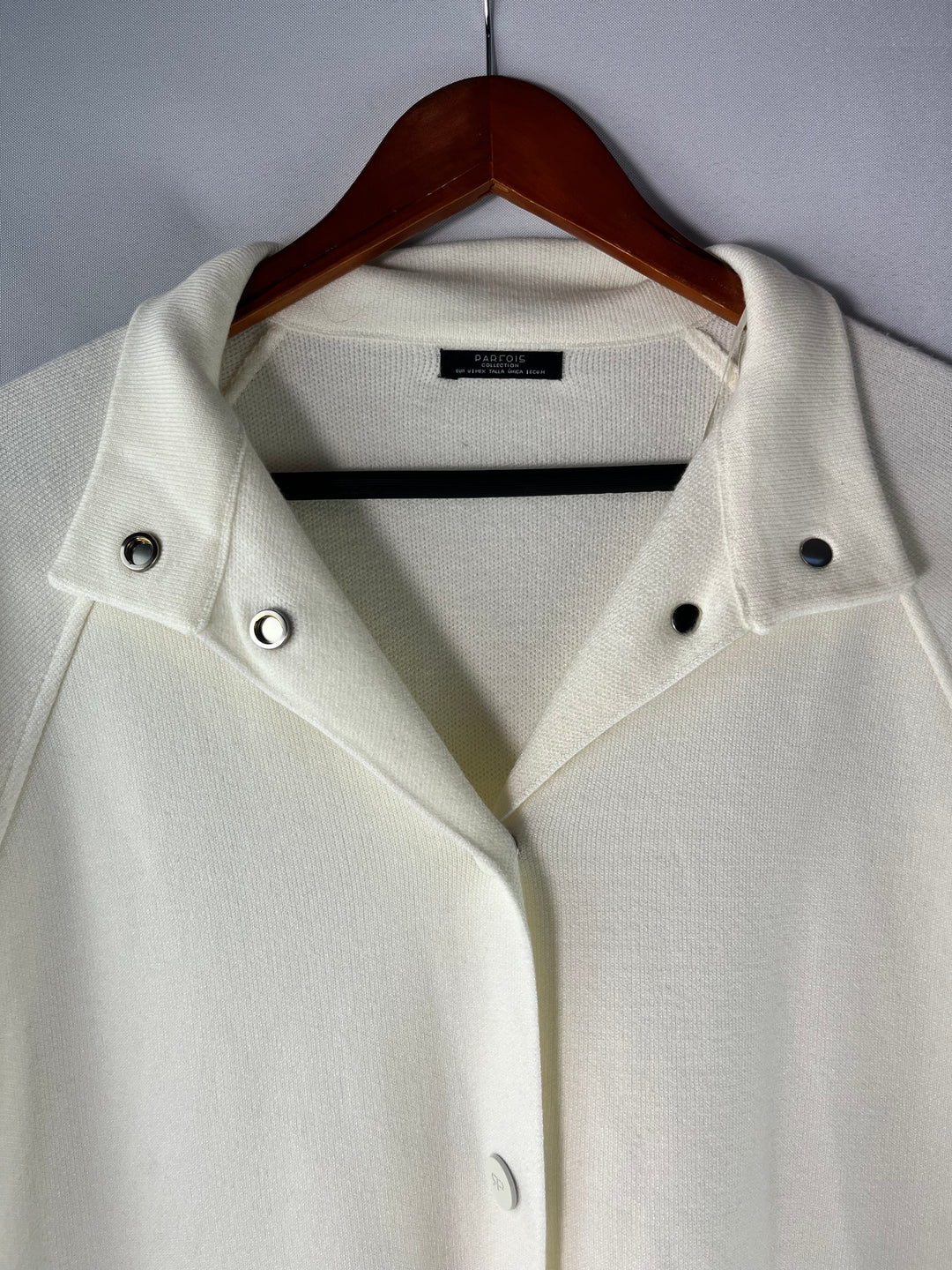 Women’s Parfois Ivory Cape Coatigan Size 2x