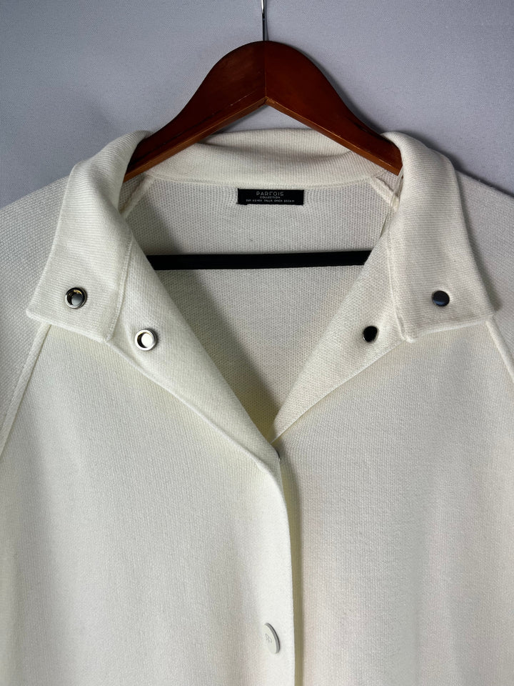 Women’s Parfois Ivory Cape Coatigan Size 2x