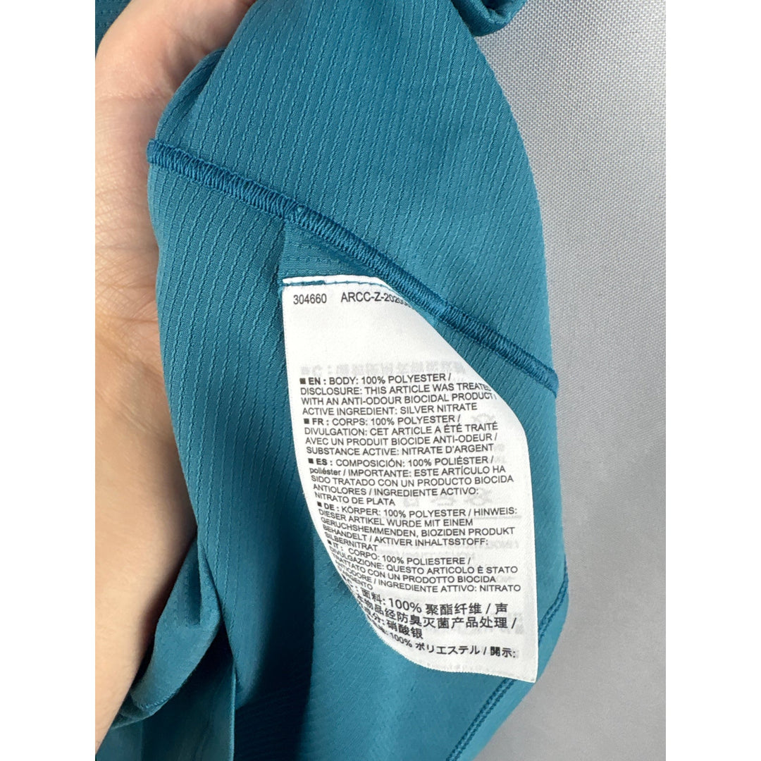 Arcteryx Women Grayish Blue Athletic Tee Small Stretch Fit