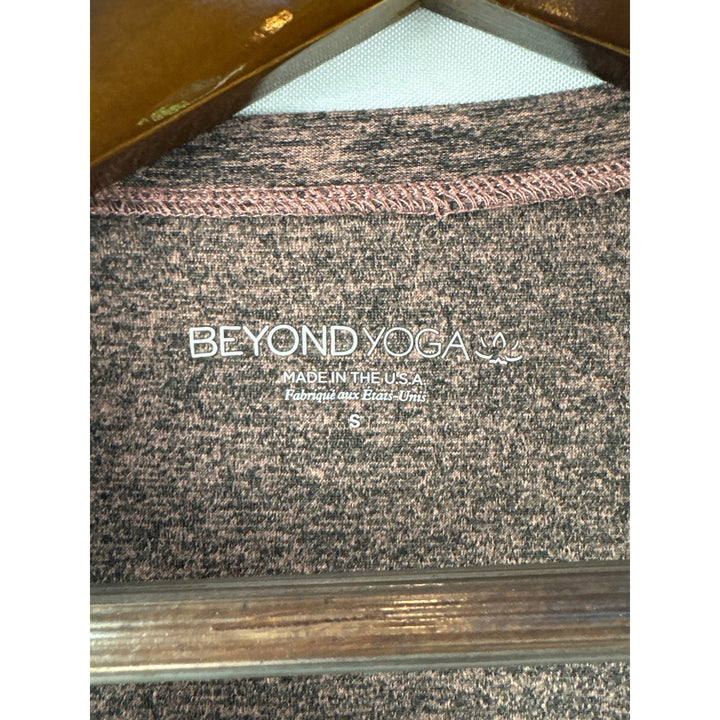 Women’s Beyond Yoga Small Brown & Black Pattern Sports Tank