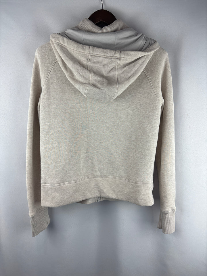 Women’s Zella Small Pale Gray Zip-Up Hoodie