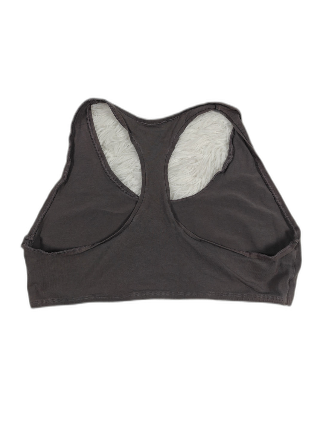 Gymshark Womens Charcoal Gray Racerback Sports Bra Size XL for Yoga and Pilates