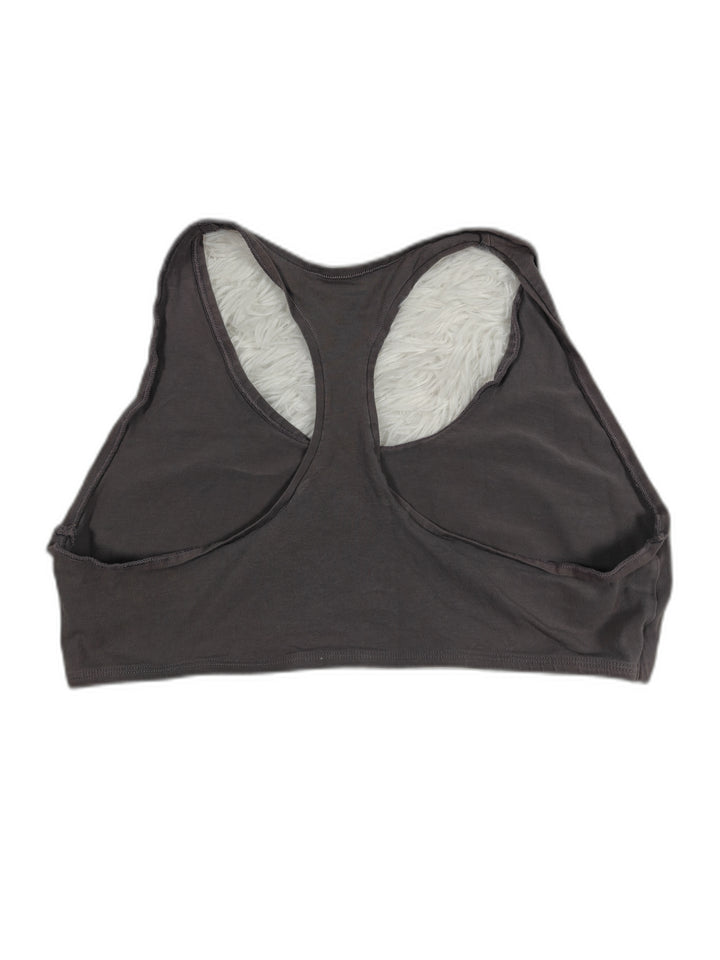 Gymshark Womens Charcoal Gray Racerback Sports Bra Size XL for Yoga and Pilates