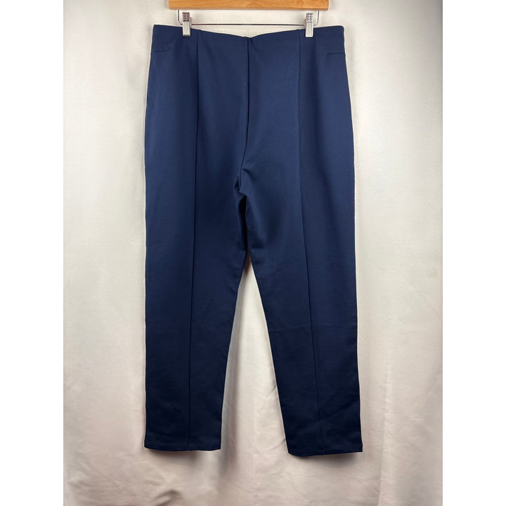 Women’s Susan Graver Large Navy Blue Spandex Slacks