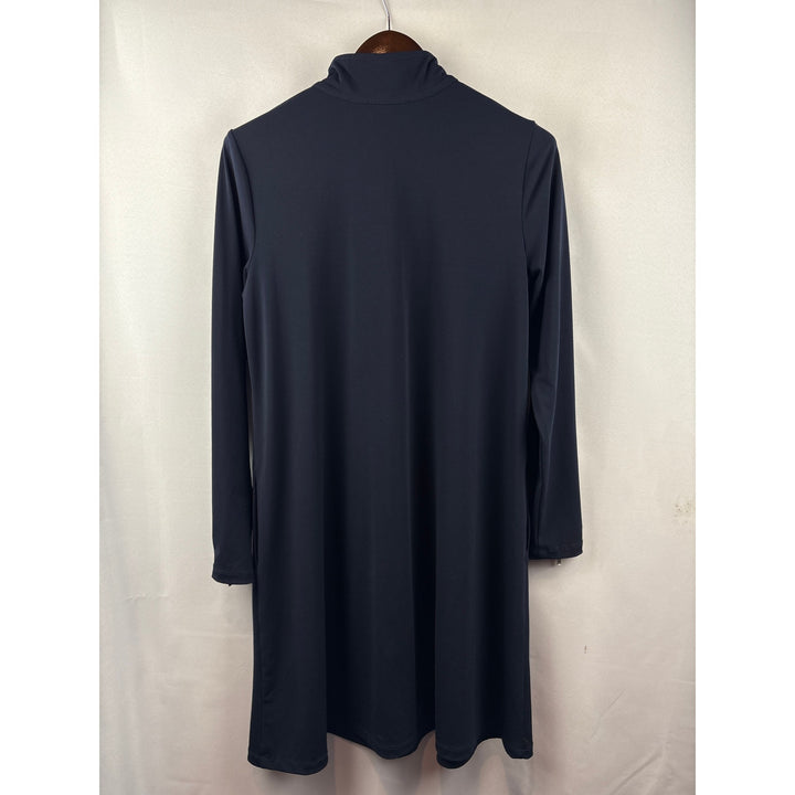 Women’s Karen Kane XL Navy Long Sleeve 3/4 Zip Dress w/ Pockets