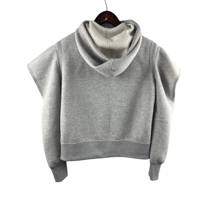 Women’s Sacai Small Light Gray Zip-Up Hoodie