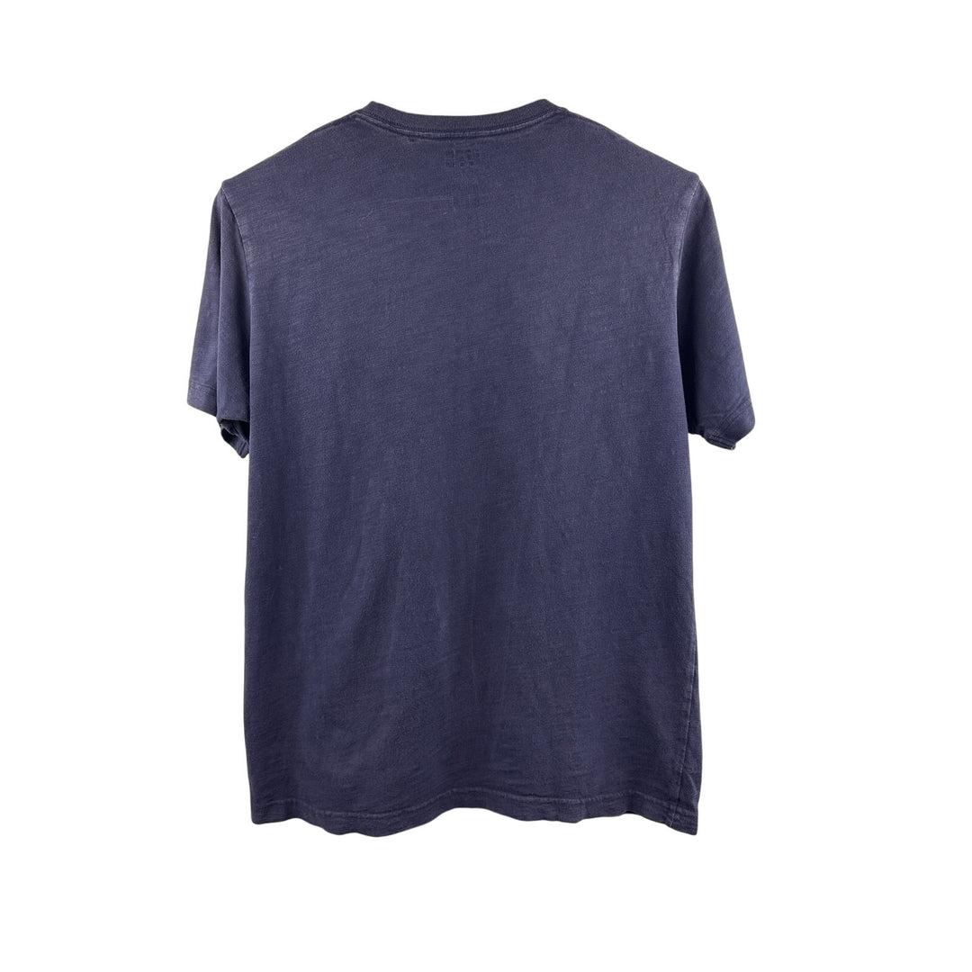 Women’s UniQlo Medium Navy Blue T-Shirt w/ Mountain Pattern Pocket