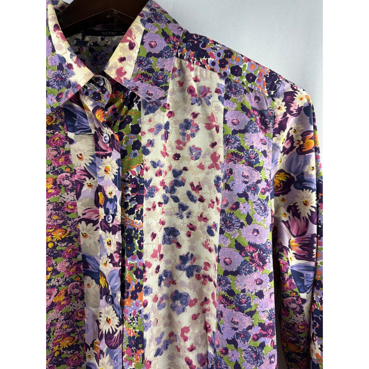 Women’s Etro Floral Button Down Blouse Size L