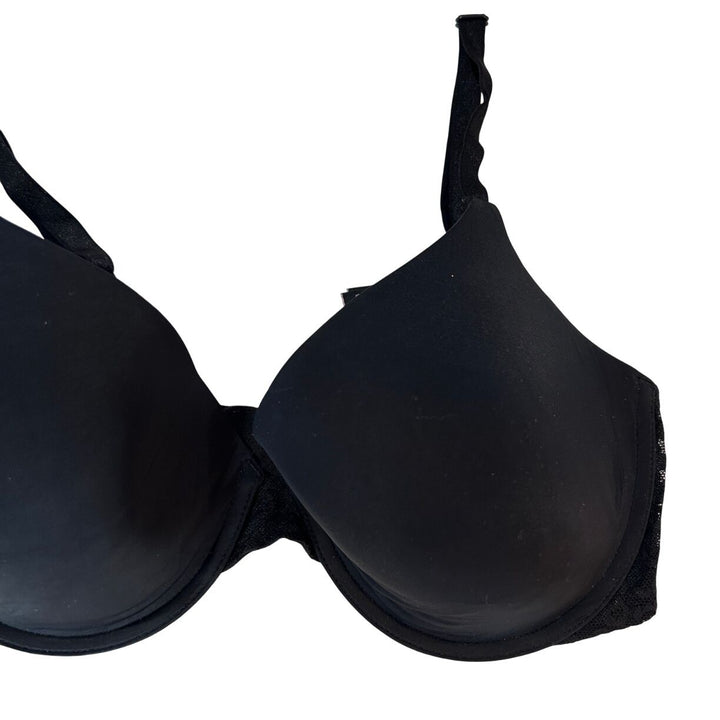 Vicorias Secret Womens Black T Shirt Bra Demi Underwire