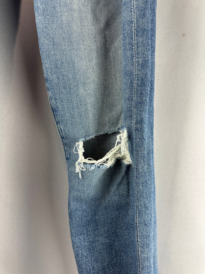 Womens Mother The Looker Ankle Step Fray Jeans Size 27