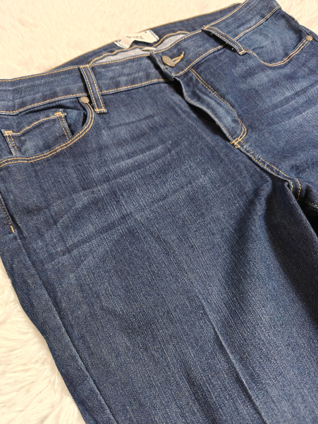 Paige Lou Lou Premium Medium Blue Flare Jeans Size 32