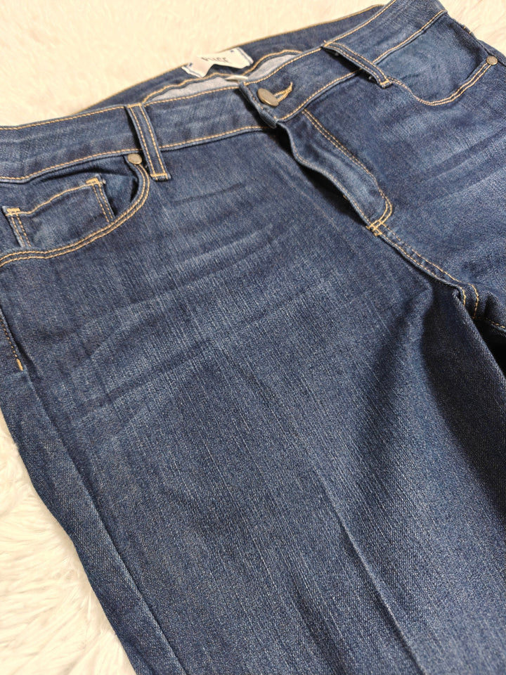 Paige Lou Lou Premium Medium Blue Flare Jeans Size 32