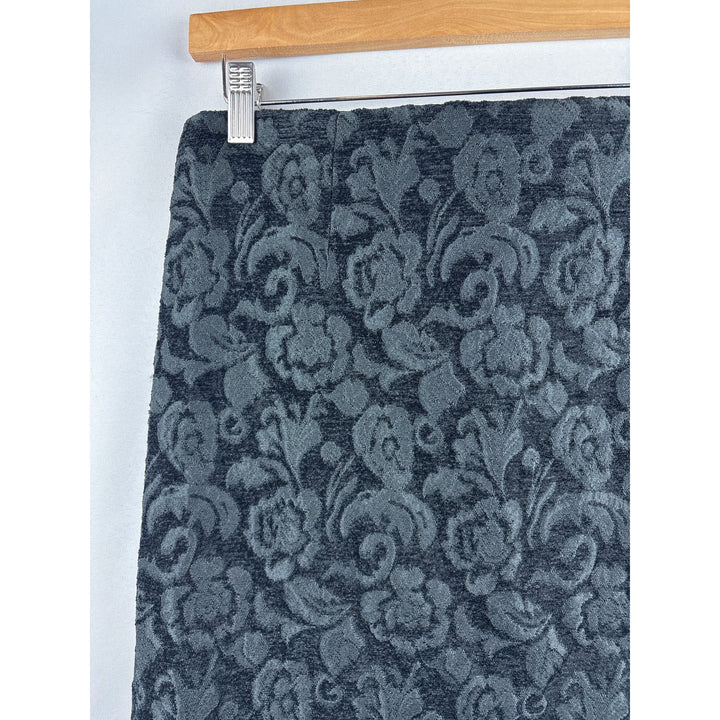 Women’s Willi Smith Size 6 Black Floral Pencil Skirt