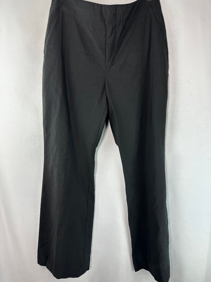 Womens Cabi Caravan Black Bootcut Trousers Size 4 Relaxed Fit