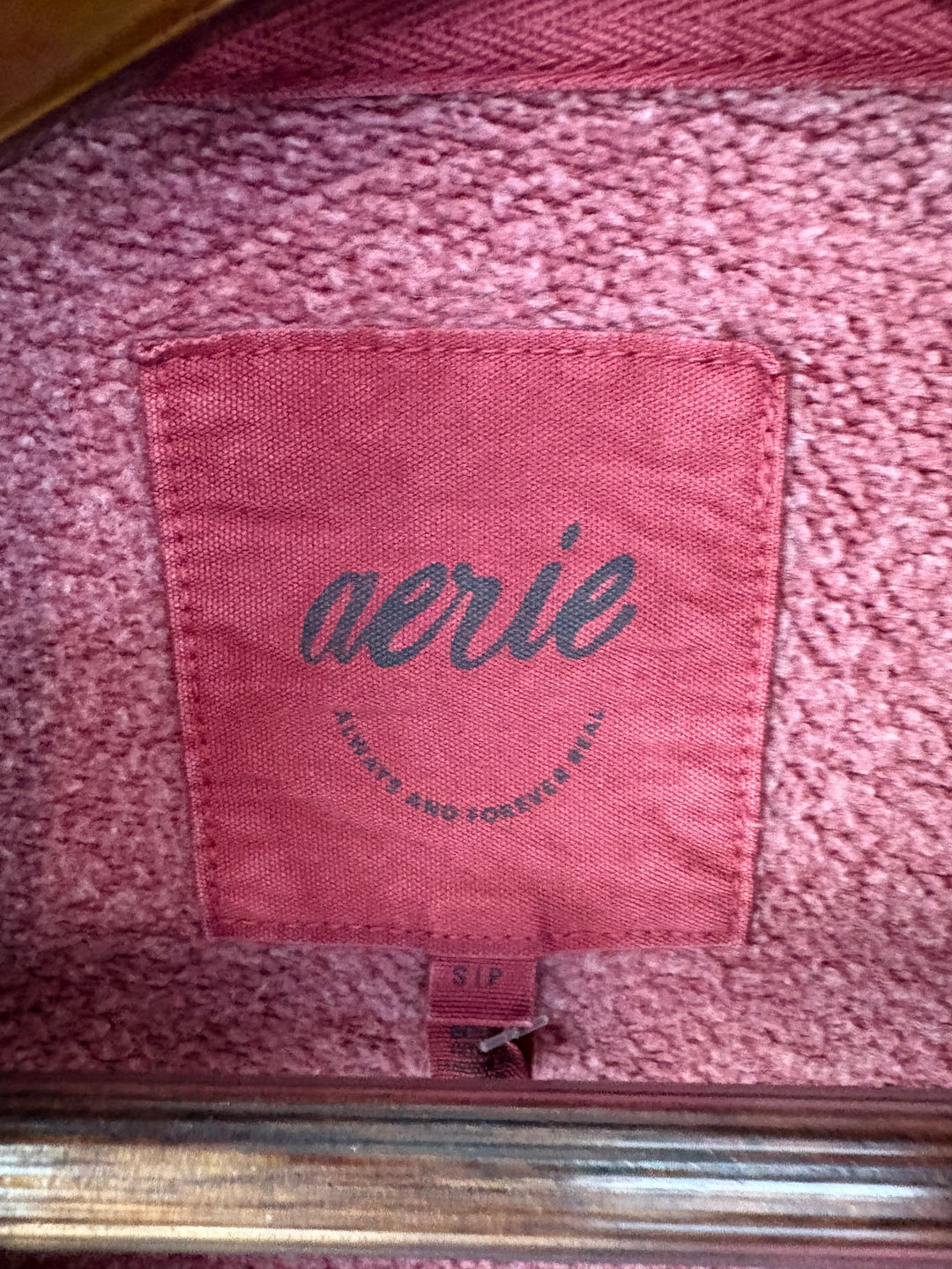 Women’s Aerie Burgundy 3/4 Button Sweater