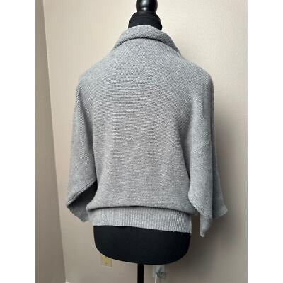 Women's R Label Gray Short Sleeve Mock Sweater SZ Sm/Med