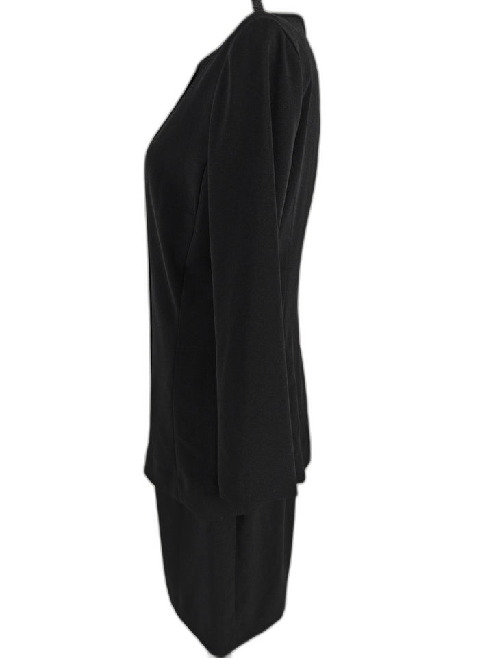 Women’s Jones New York Black Pleated Long Sleeve Dress Size 4