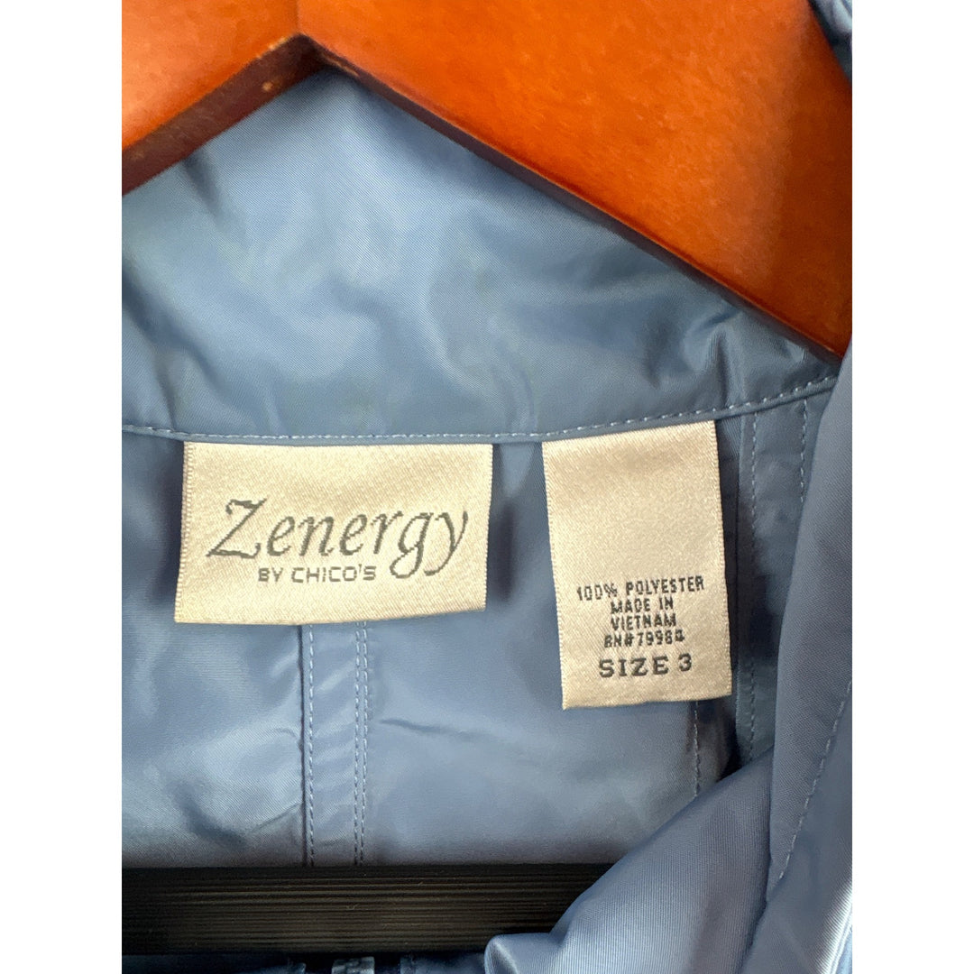 Women’s Zenergy by Chico’s 2XL Light Blue Sleeveless Winter Vest