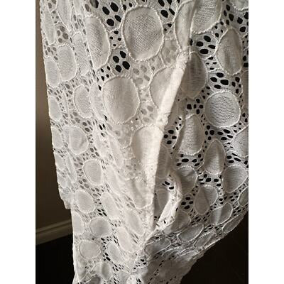 J. Valdi White Swim Tank Cover up Size Small