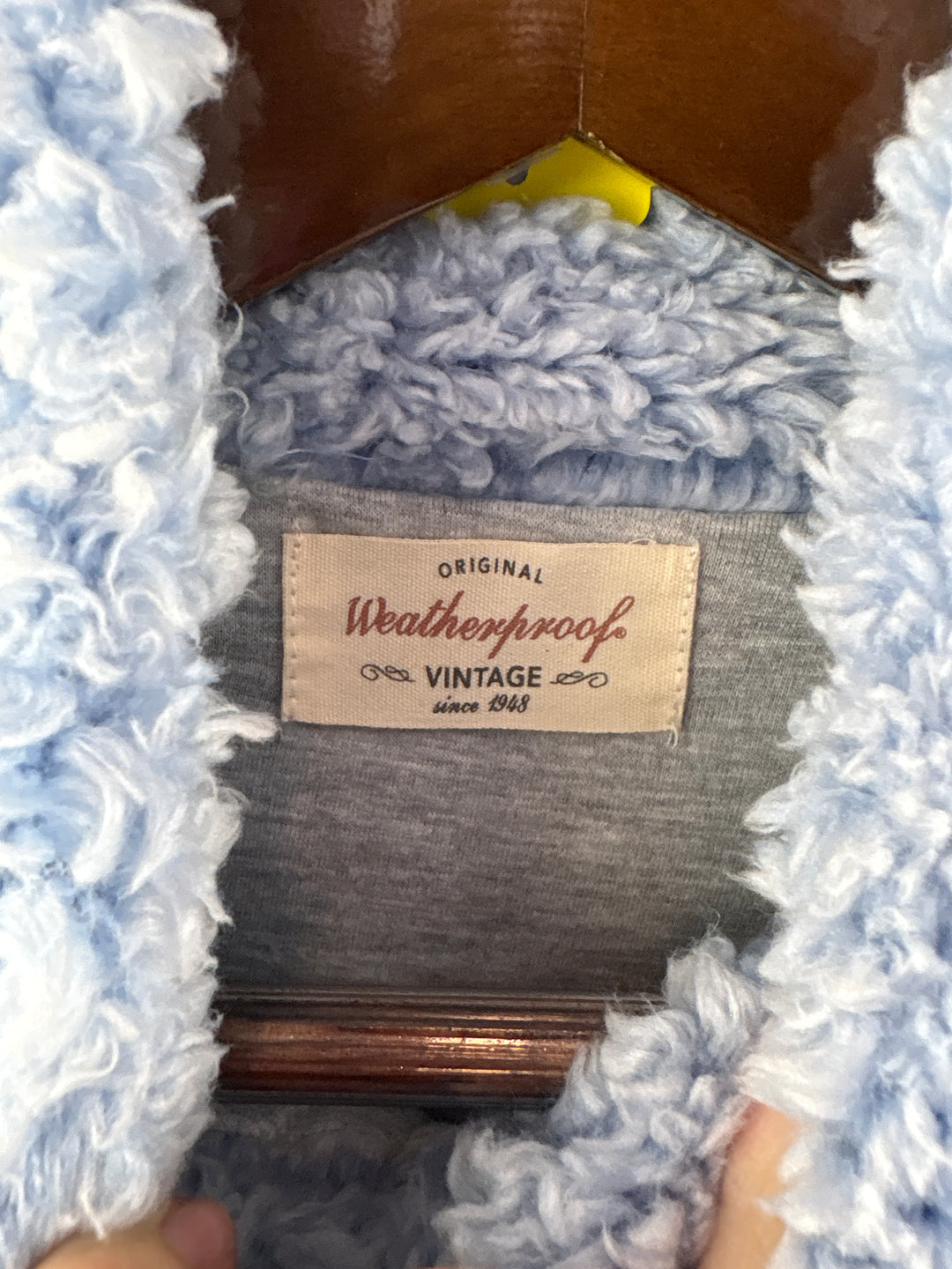 Women’s Weatherproof Vintage Small Periwinkle Sherpa Pullover