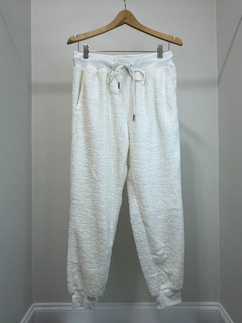 Adore Me Ultra Soft Plush Cream Hoodie and Jogger Lounge Set XL