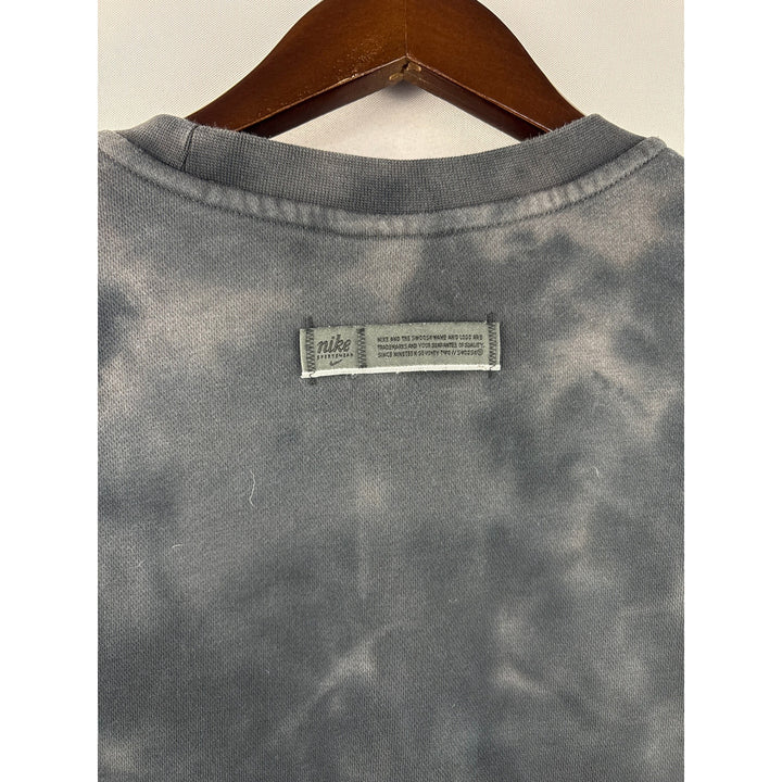 Women’s Nike Small Gray and Black Tie-Dye Crewneck