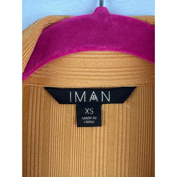 Iman XS Long Sleeve Button-Up Shirt - Mustard Yellow