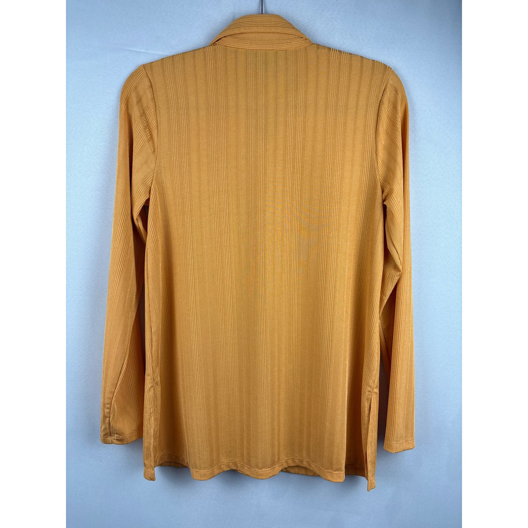 Iman XS Long Sleeve Button-Up Shirt - Mustard Yellow