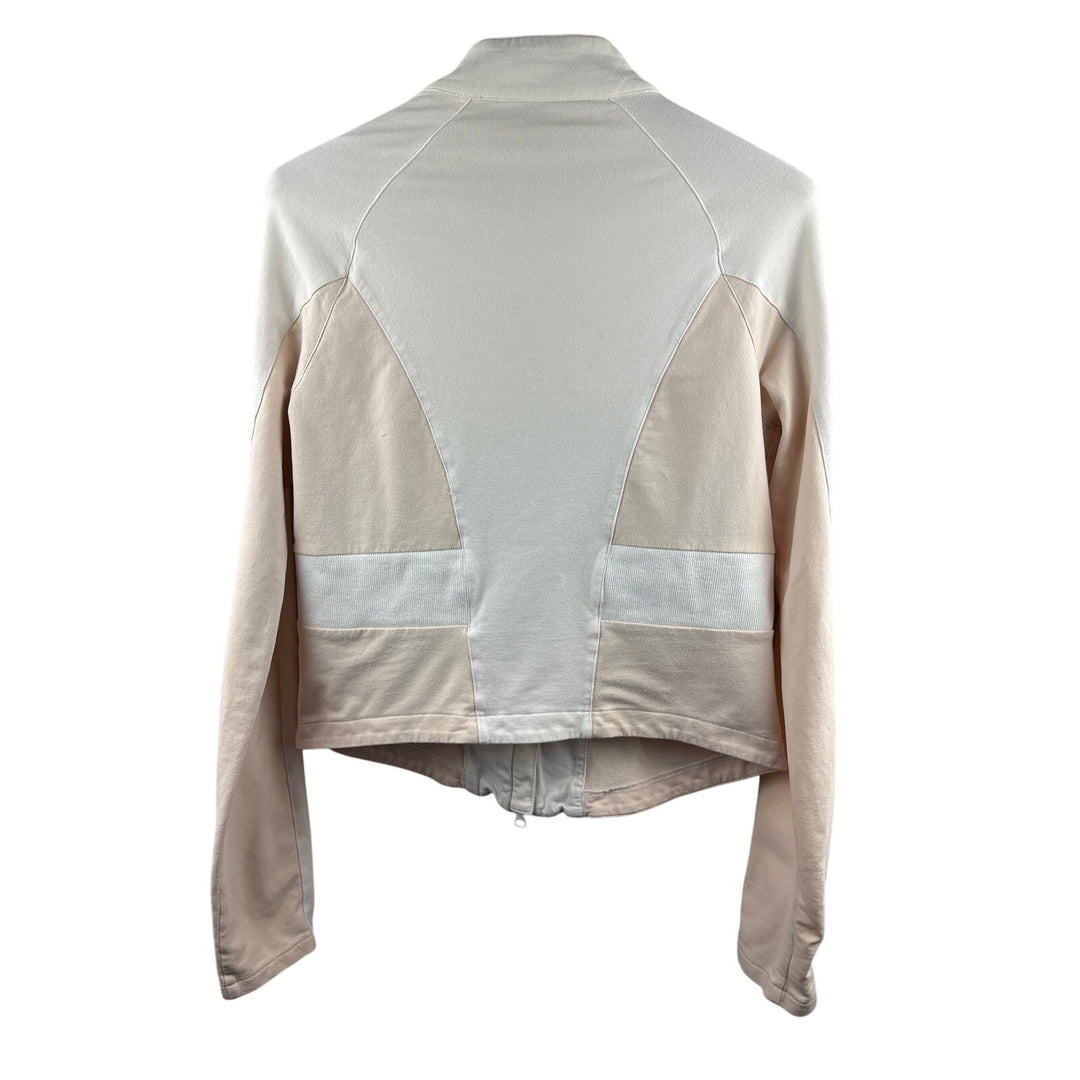 Women’s Armani Exchange XL Cream & White Colorblock Jacket