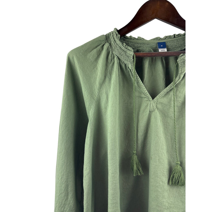 Women’s Old Navy Forest Green Long Sleeve Blouse